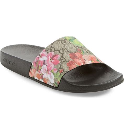 gucci bloom slides outfit|gucci slides women nordstrom.